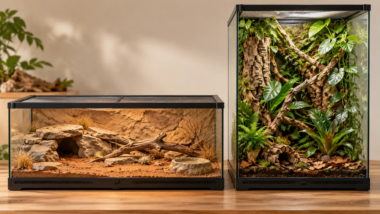 Gecko-Terrarium Größe: Maße nach Art und Lebensweise